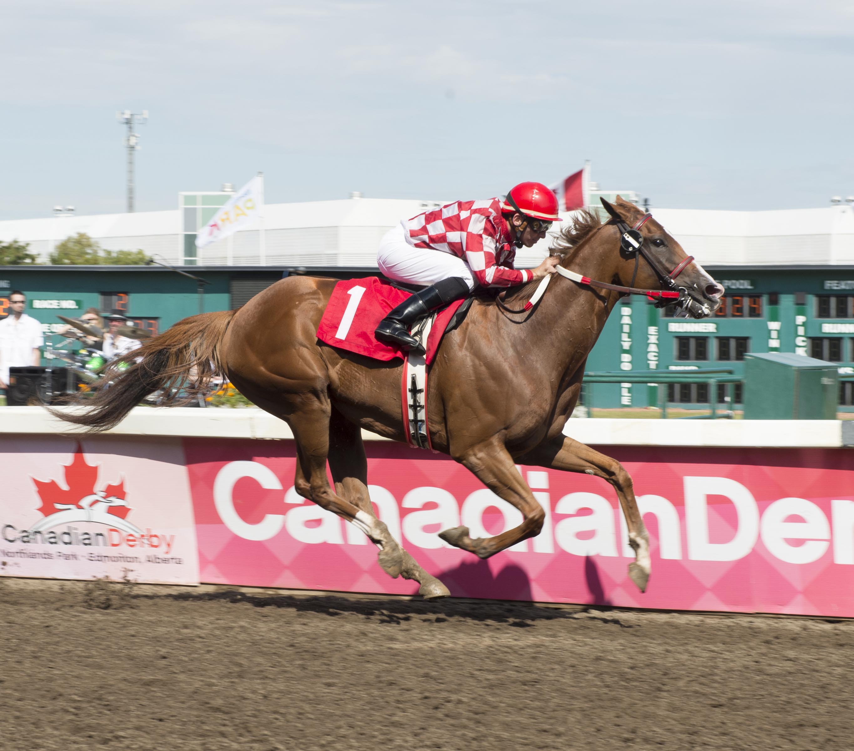 Saturday Nite Ride wins the City of Edmonton Distaff Handicap