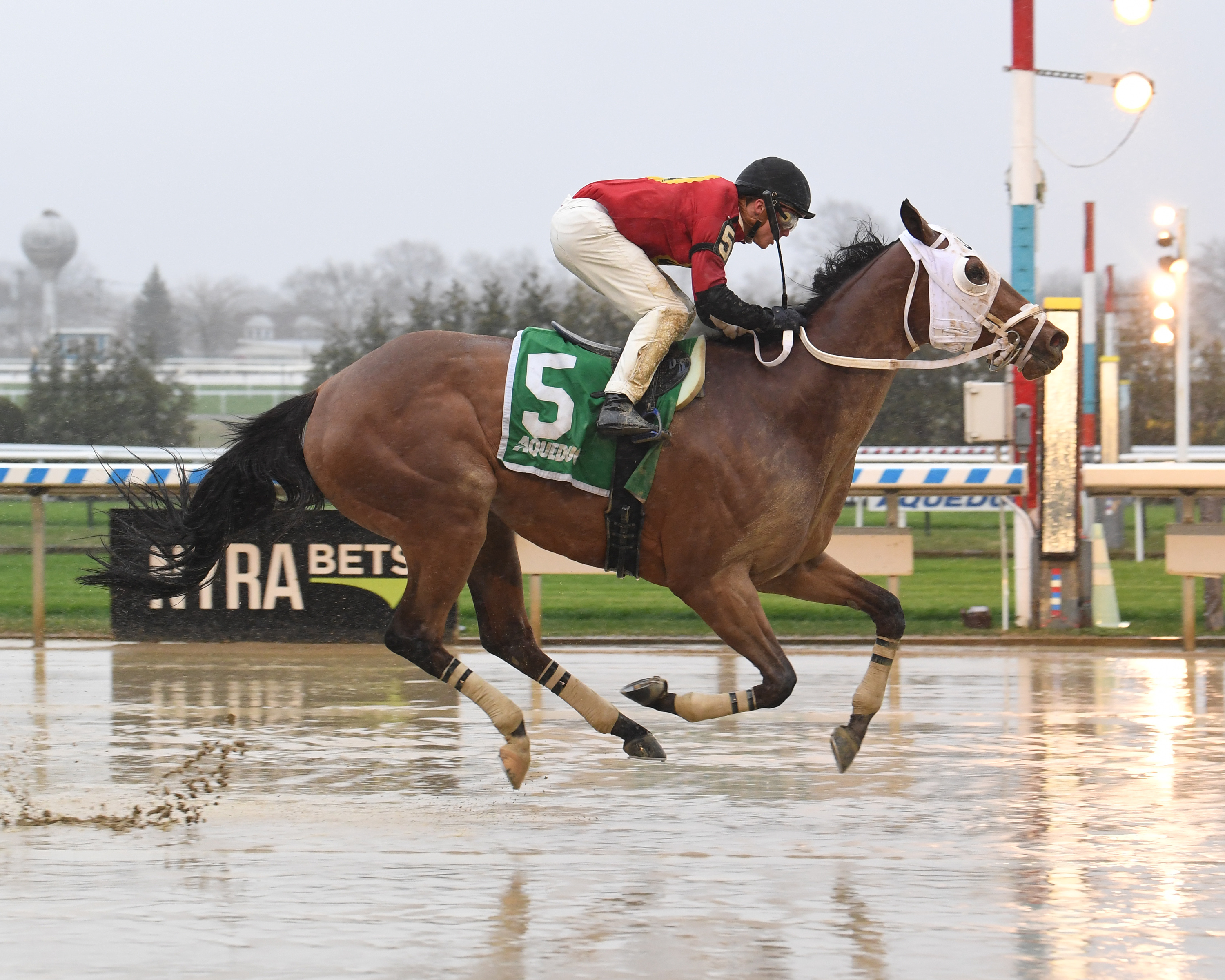 Scocciatore wins a first level allowance at Aqueduct on April 7 2022