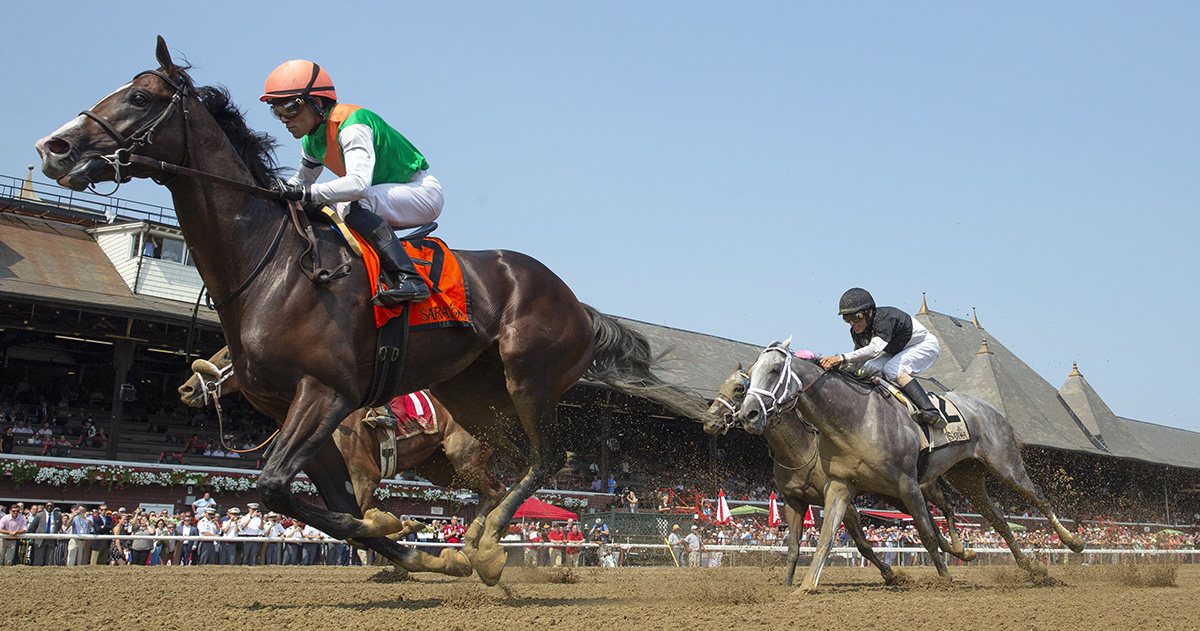 Sea Foam wins the 2018 Albany Stakes