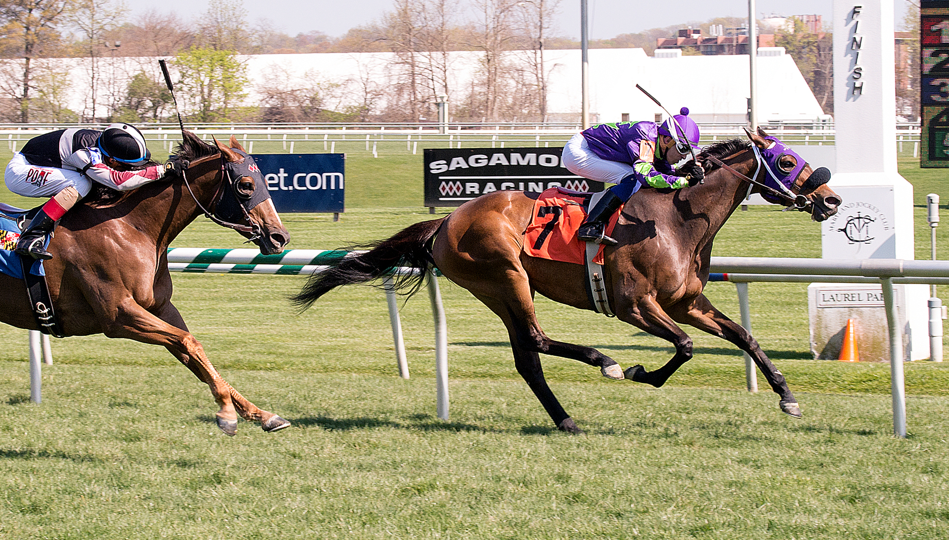 Seeking Treasure wins the Dahlia Stakes