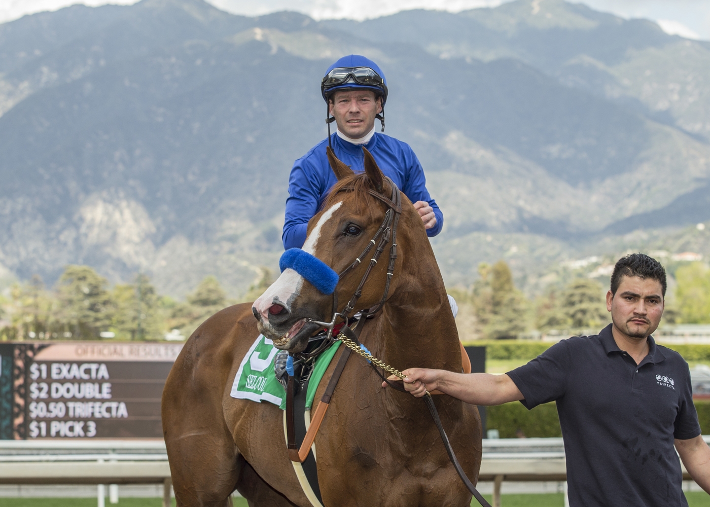 Selcourt after winning the 2018 Santa Monica Stakes