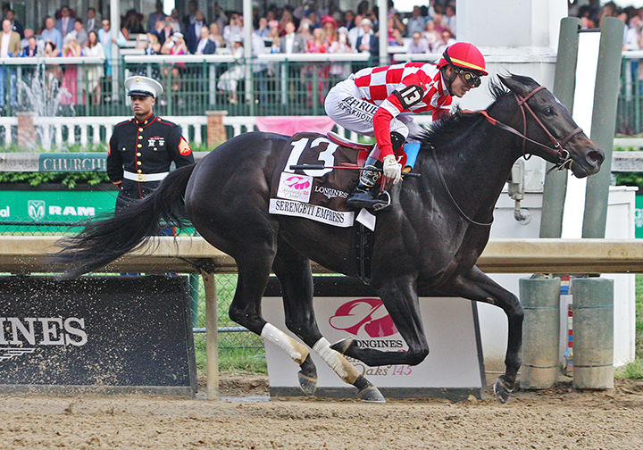 Serengeti Empress wins the Kentucky Oaks at Churchill Downs