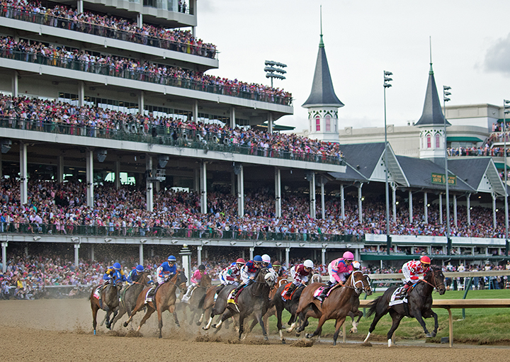 Churchill Downs on Kentucky Oaks day