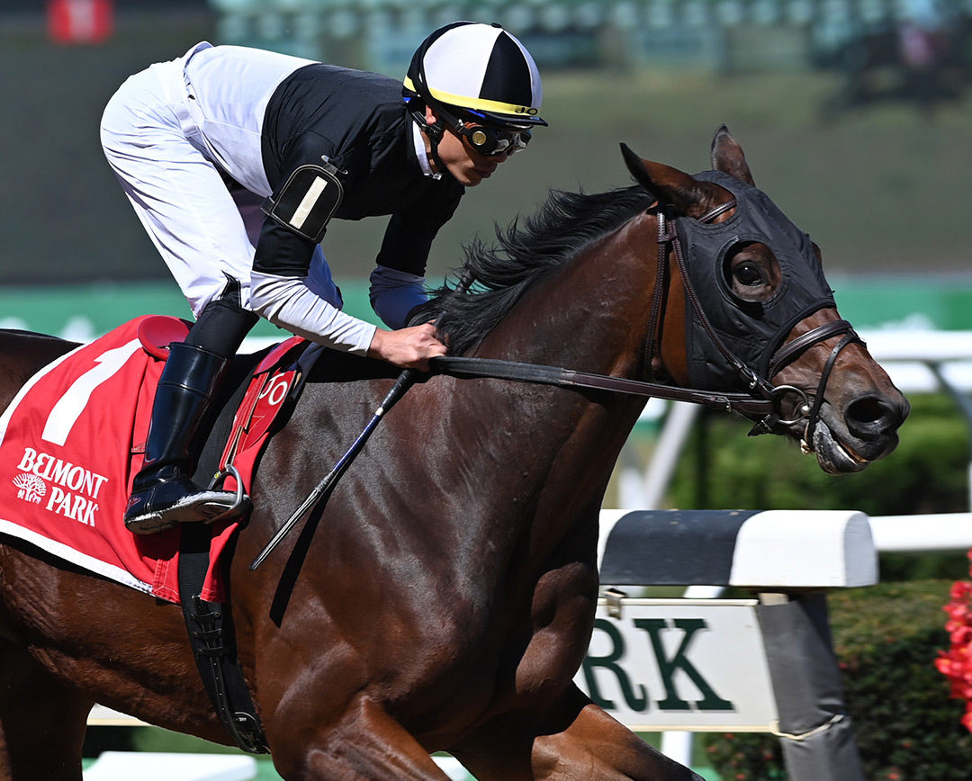 Shalimar Gardens wins a Sept. 26 maiden race at Belmont Park