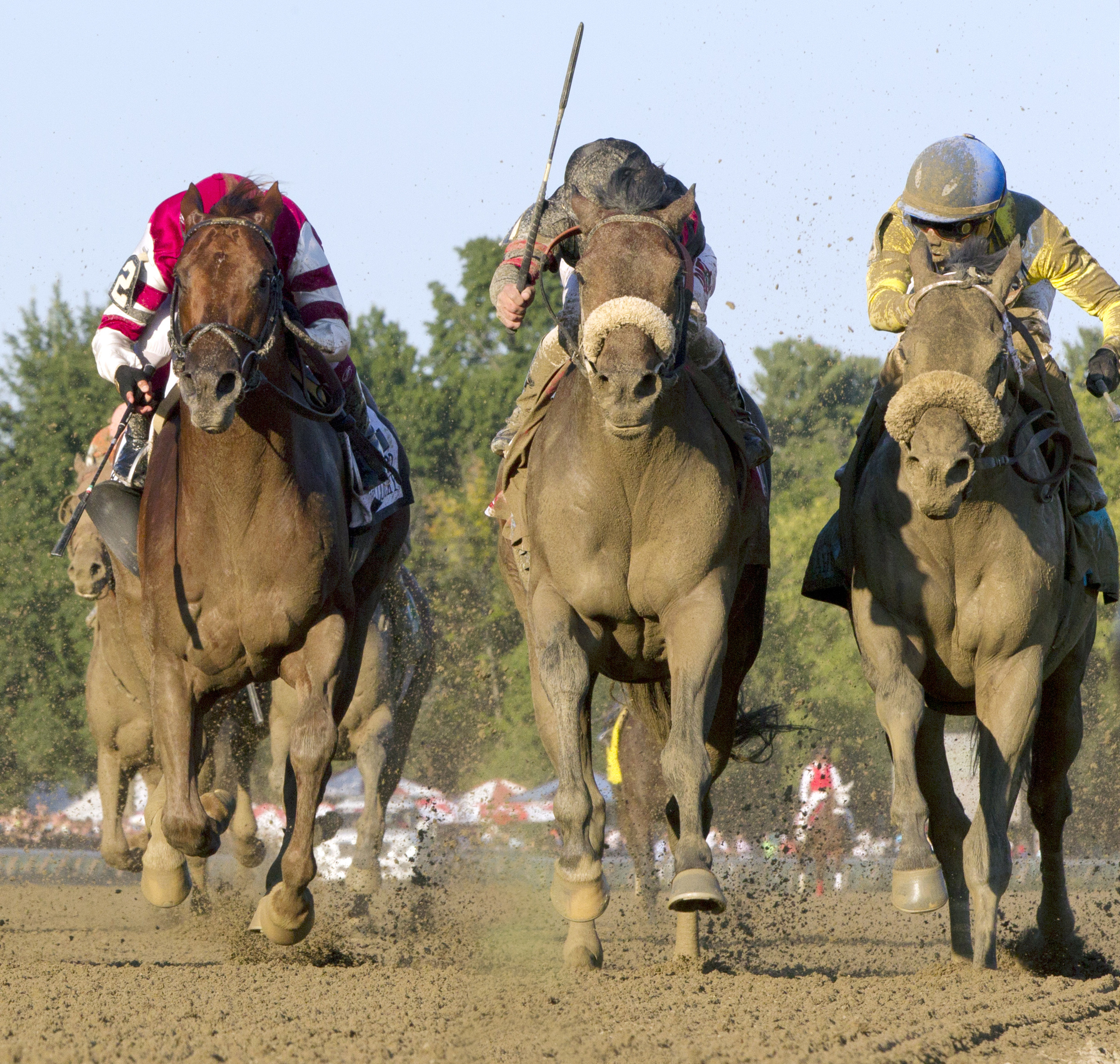 Breaking Lucky finishes fourth in the Woodward