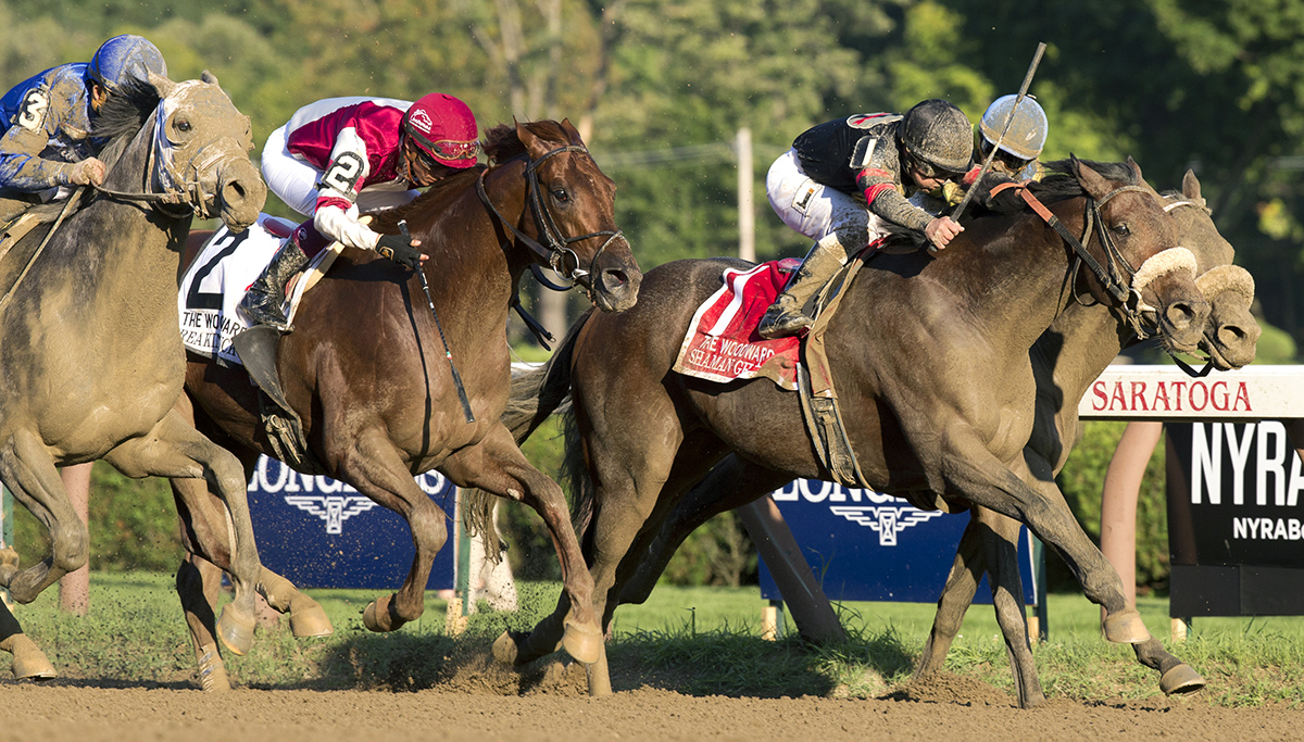 Breaking Lucky finishes fourth in the 2016 Woodward