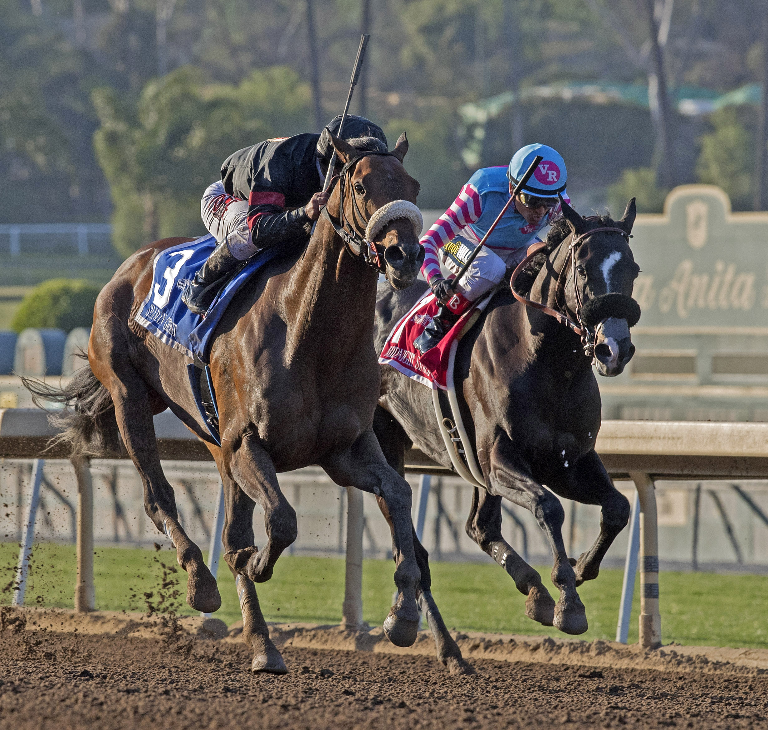 Shaman Ghost wins the Santa Anita Handicap