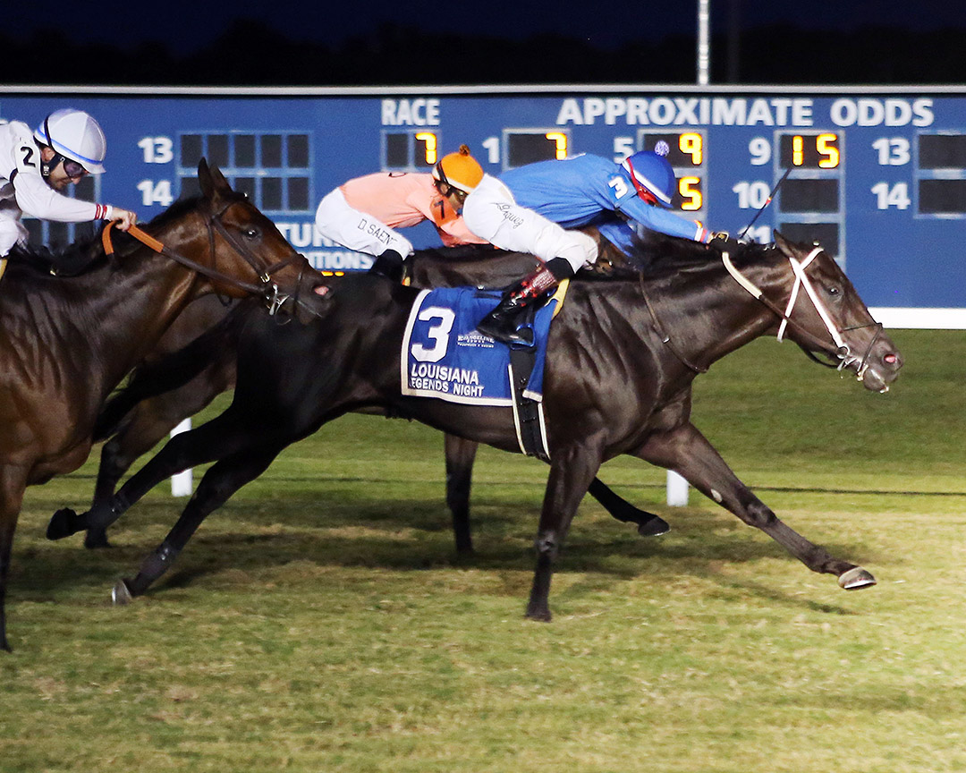 Shang wins the 2020 Louisiana Legends Turf at Evangeline Downs