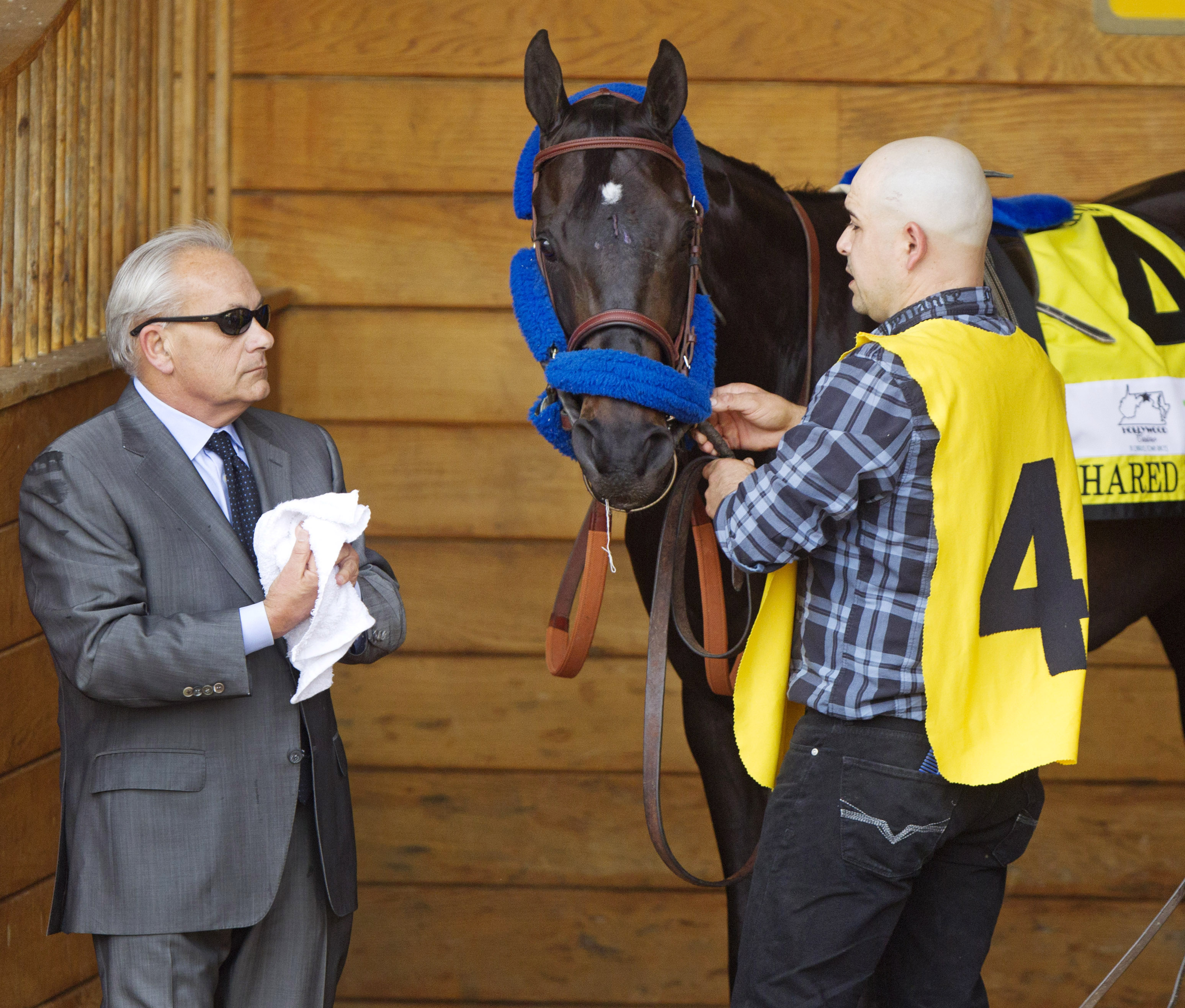 Jerry Hollendorfer with Shared Belief in April 2015