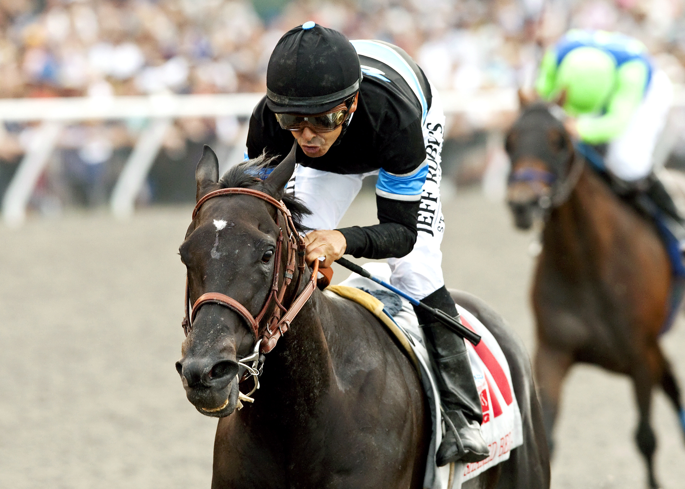 Shared Belief wins the Pacific Classic