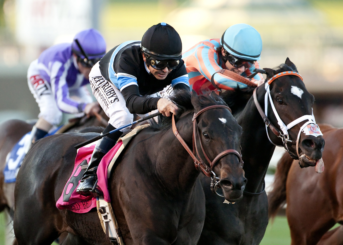 Shared Belief wins the Malibu Stakes