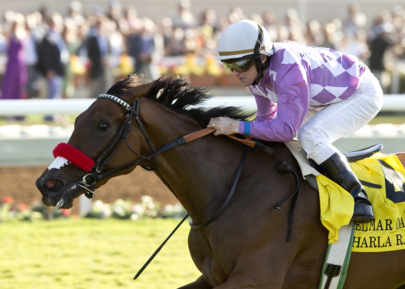 Sharla Rae wins 2015 Del Mar Oaks