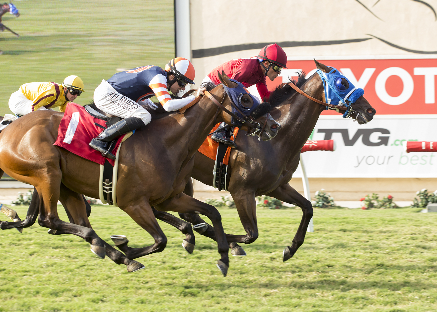 Sharp Samurai wins the Grade 2 La Jolla Handicap Del Mar 8.6.17_BA