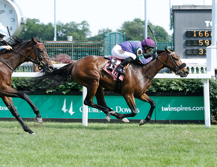 She'sonthewarpath wins a May 25 allowance at Churchill Downs