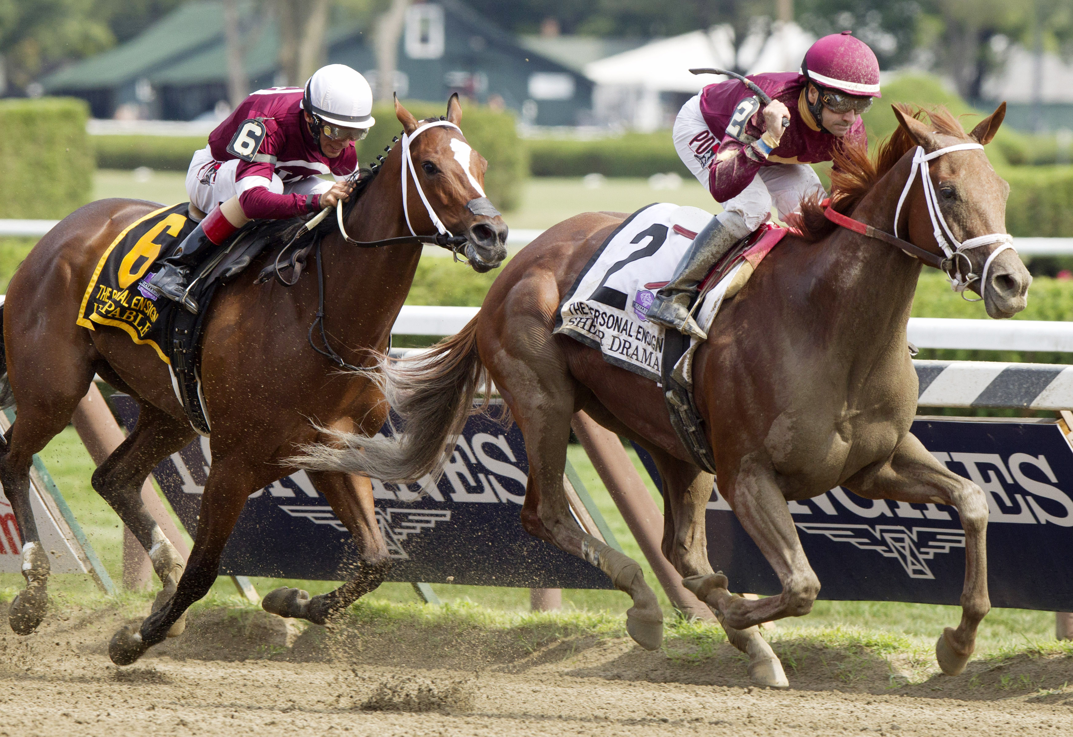 Sheer Drama wins the Personal Ensign