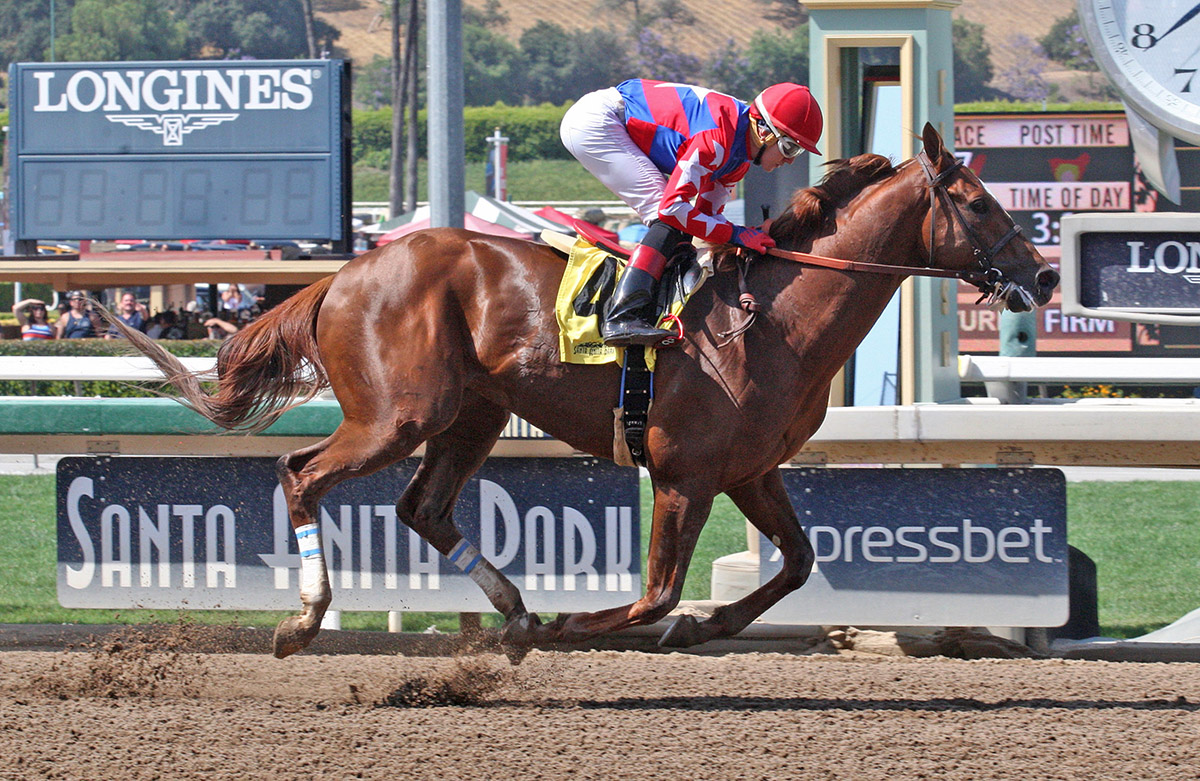 Sheer Flattery wins a June 23 allowance race