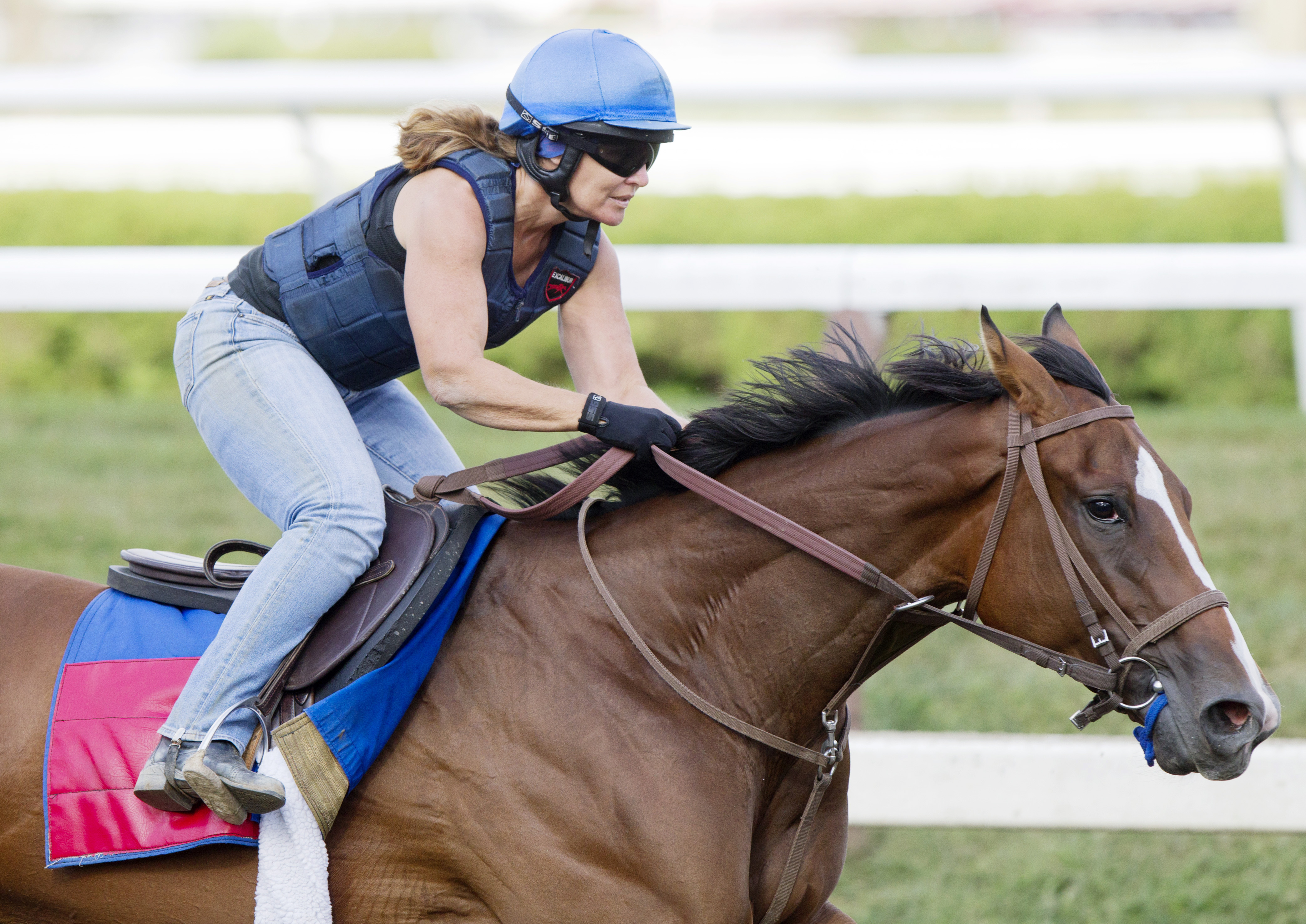 Sherini trains at Saratoga in August 2015