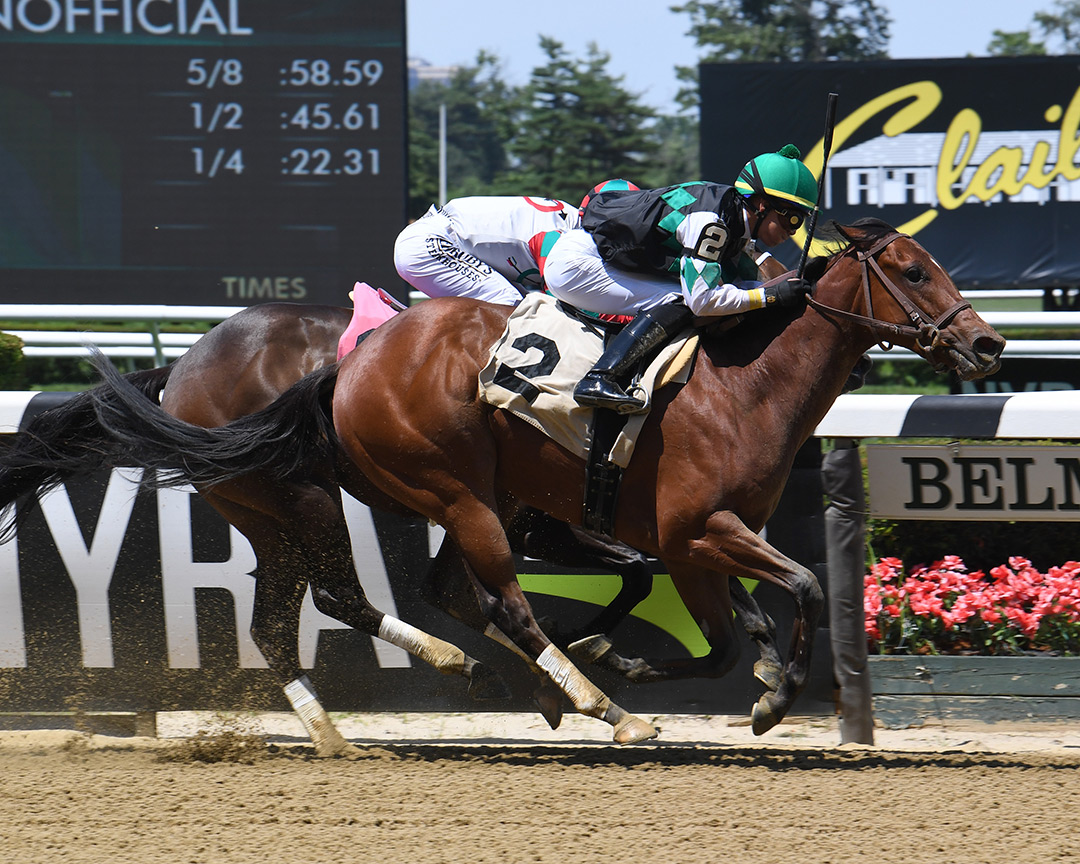 Shesawildjoker wins June 18 maiden race at Belmont Park
