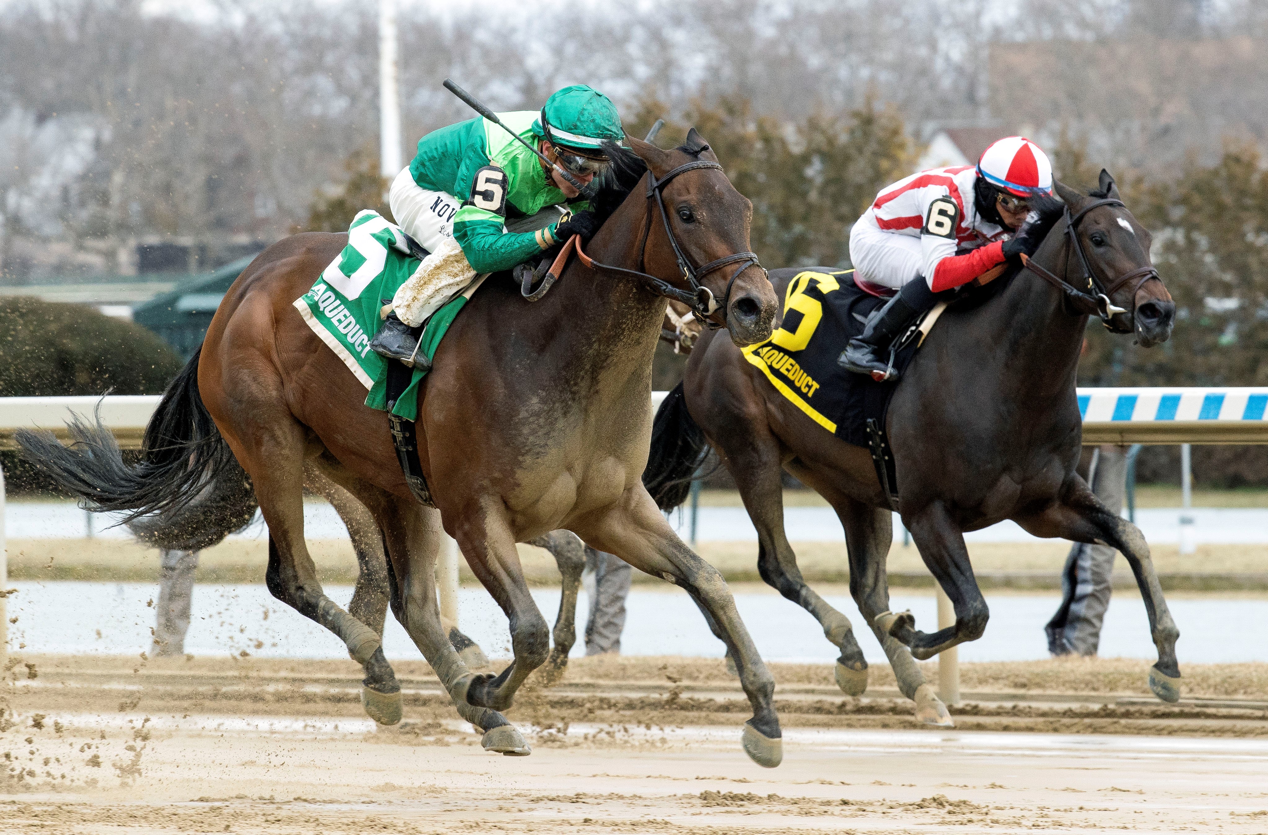 Shidabhuti (left) wins Busher at AQU 3-4-2023