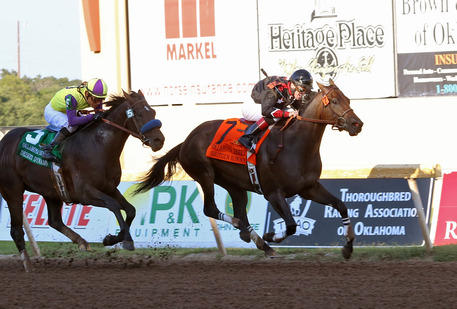 Shotgun Kowboy wins the Oklahoma Derby