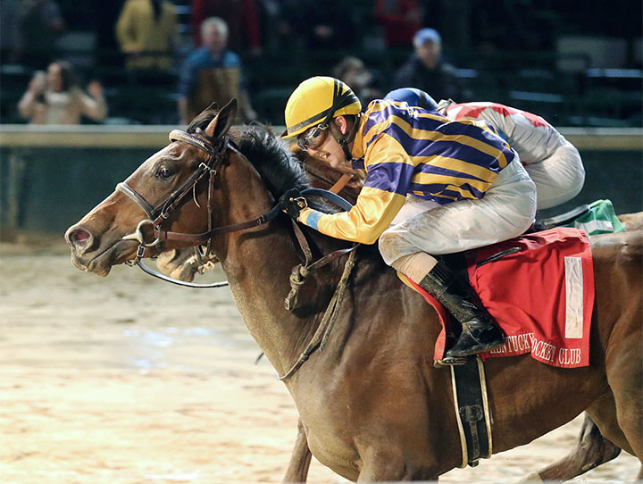 Signalman wins the 2018 Kentucky Jockey Club Stakes