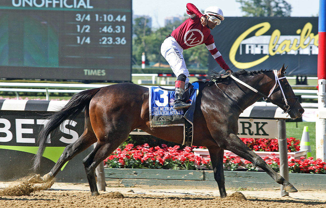 Silver State wins the 2021 Met Mile at Belmont Park