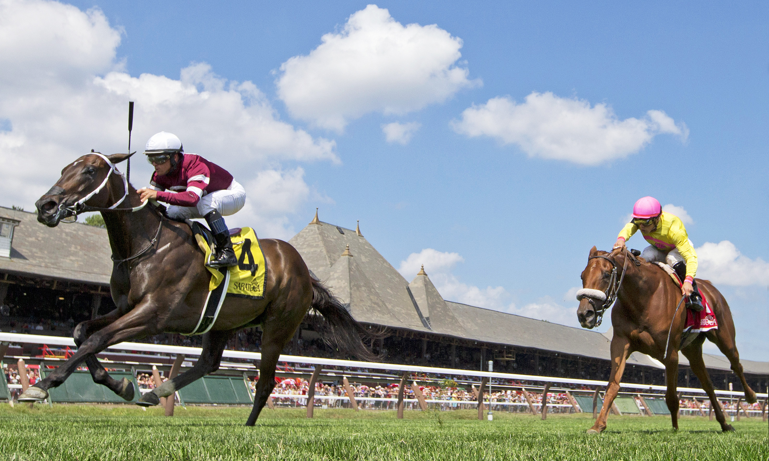 Simple Surprise wins the Bolton Landing Stakes