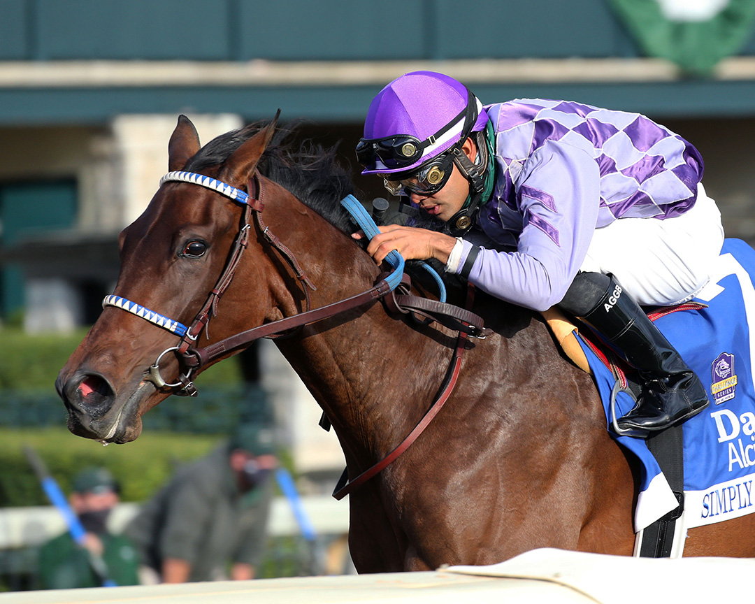 Simply Ravishing wins the Alcibiades at Keeneland