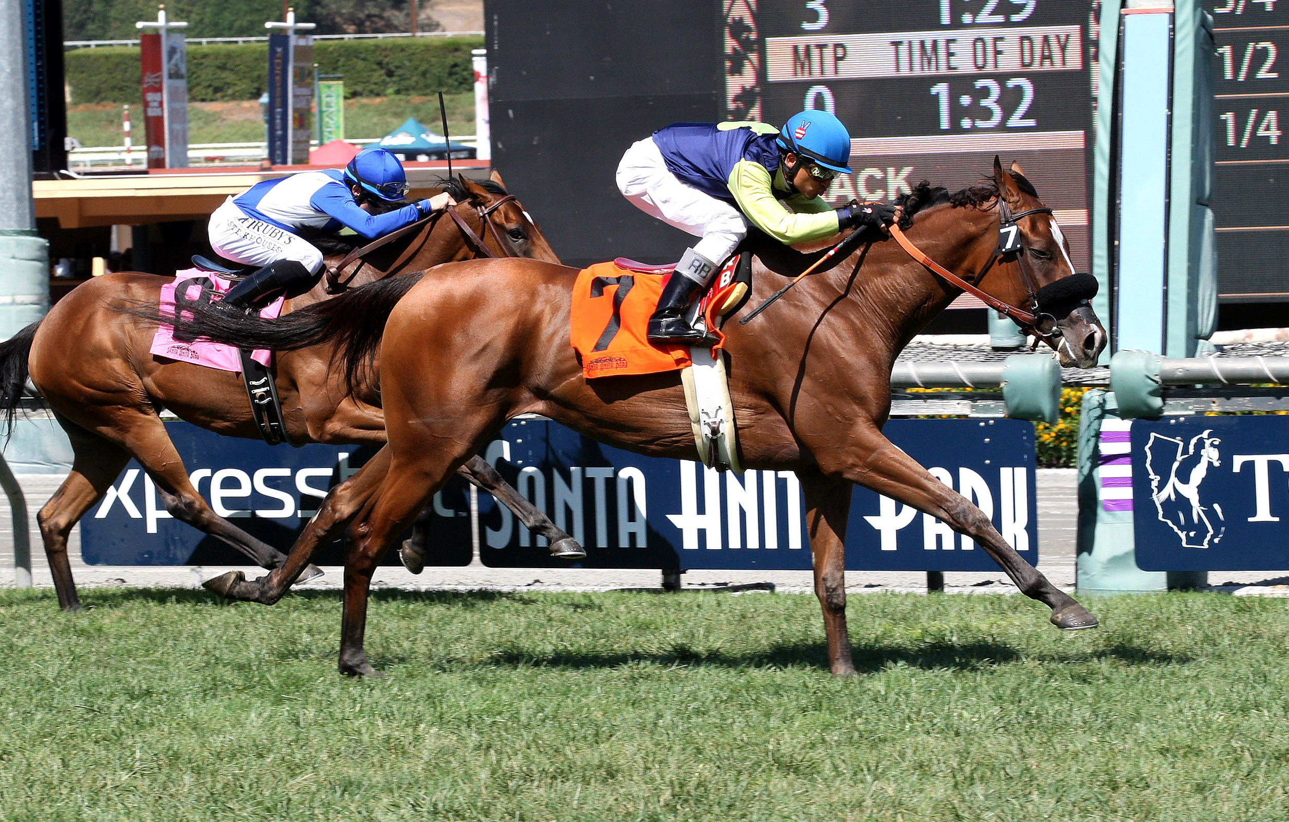 Singing Kitty wins the Unzip Me Stakes