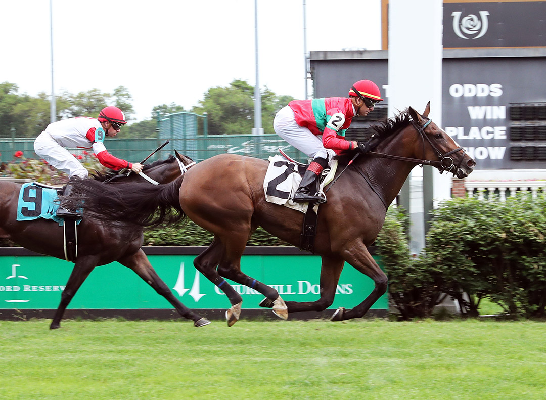 Sister Hanan wins a May 24 allowance race at Churchill Downs