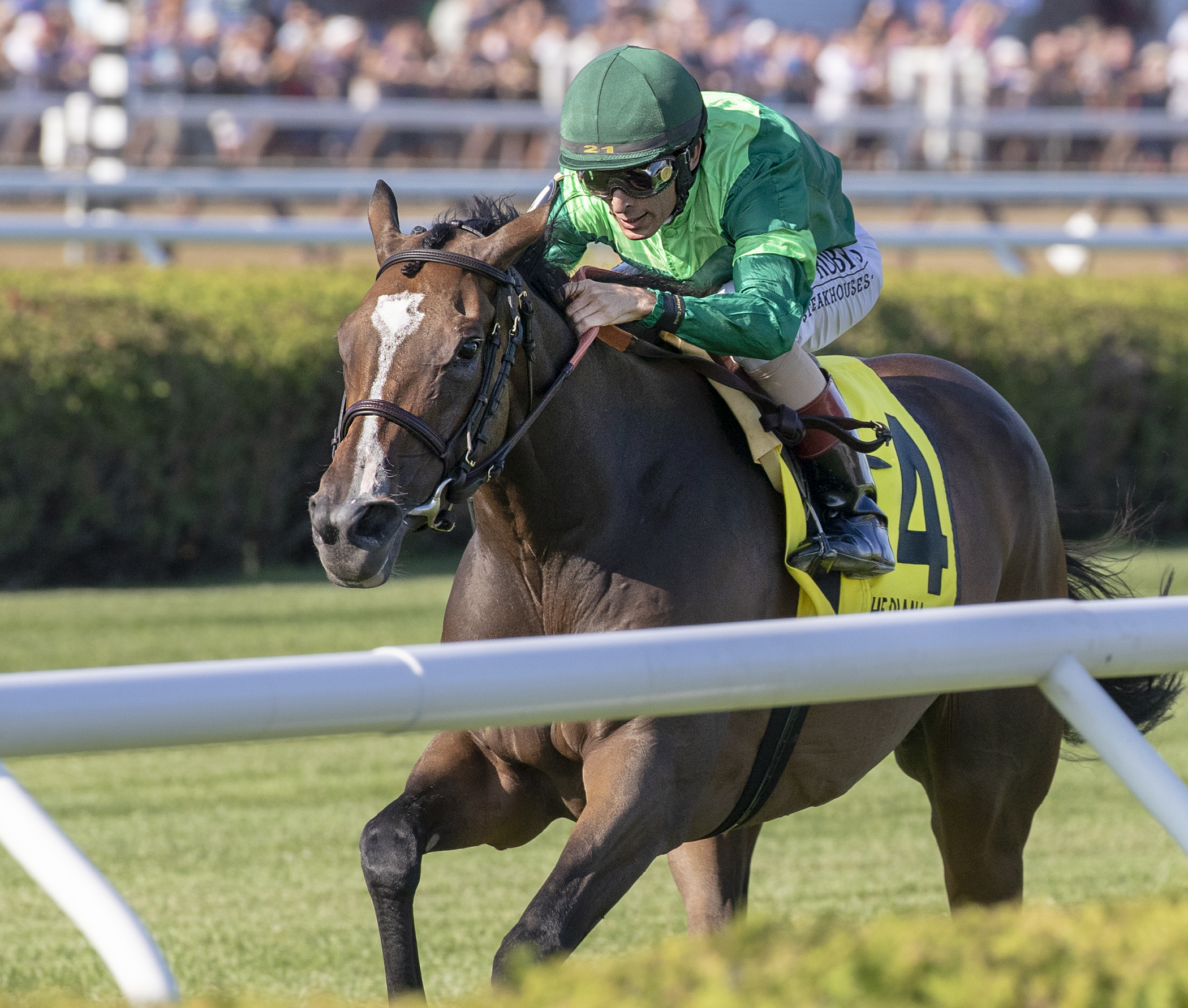 Sistercharlie wins the 2019 Diana Stakes