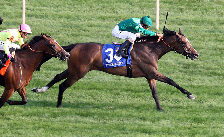 Sistercharlie wins the 2018 Arlington Million at Arlington Park