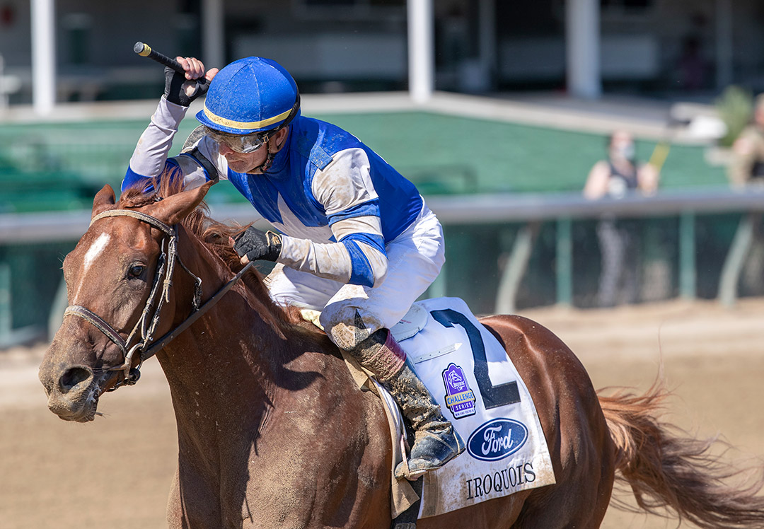 Sittin On Go wins the 2020 Iroquois Stakes at Churchill Downs