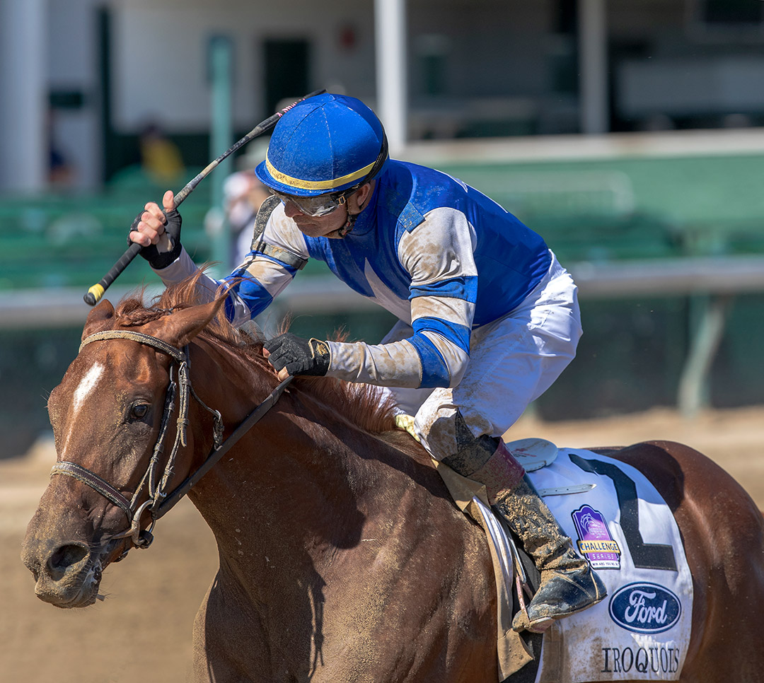 Sittin On Go wins the 2020 Iroquois Stakes at Churchill Downs