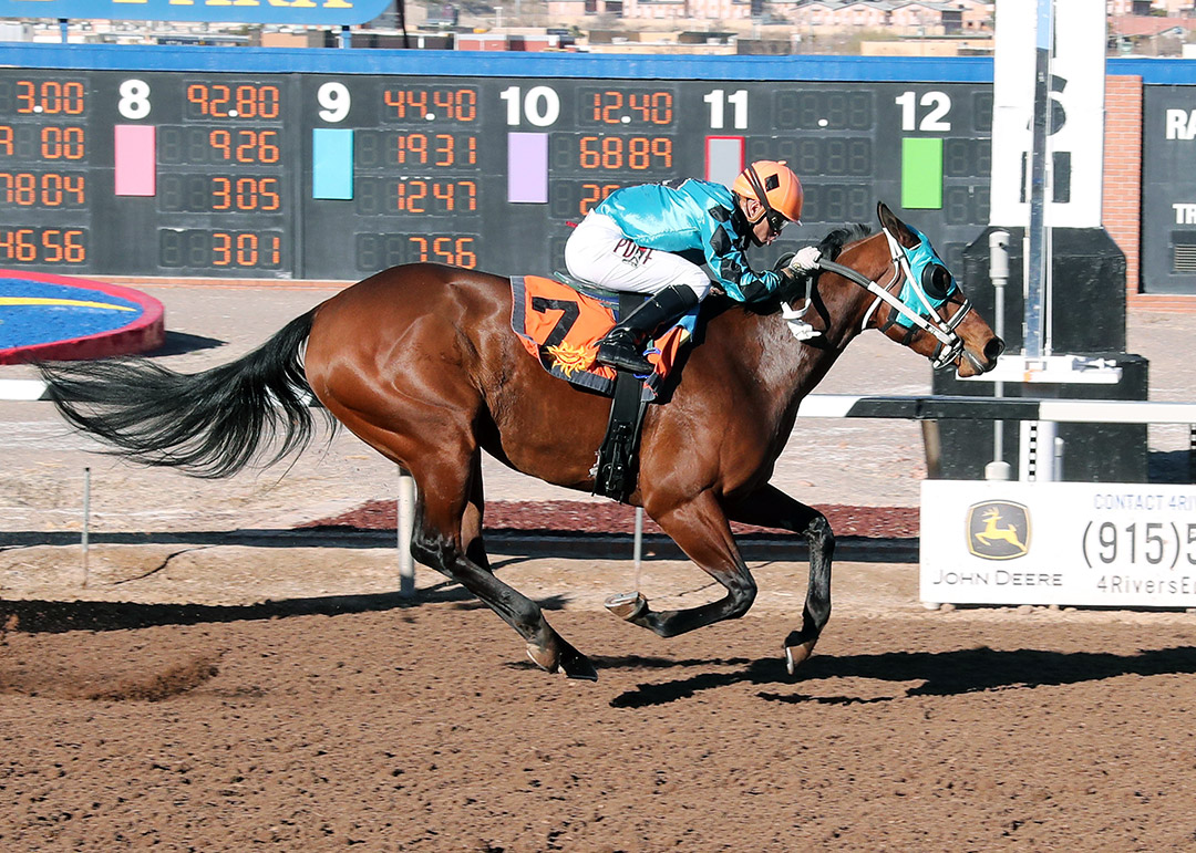 Slammed wins the 2022 La Coneja Stakes at Sunland