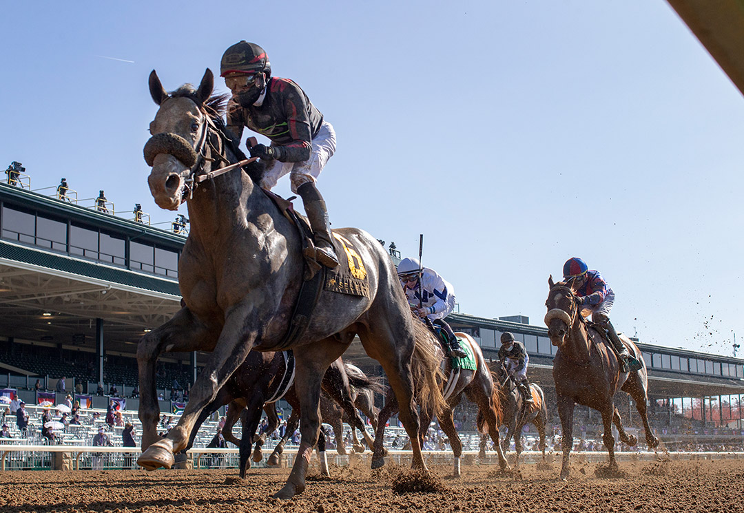 Sleepy Eyes Todd wins the 2020 Lafayette Stakes at Keeneland Racecourse