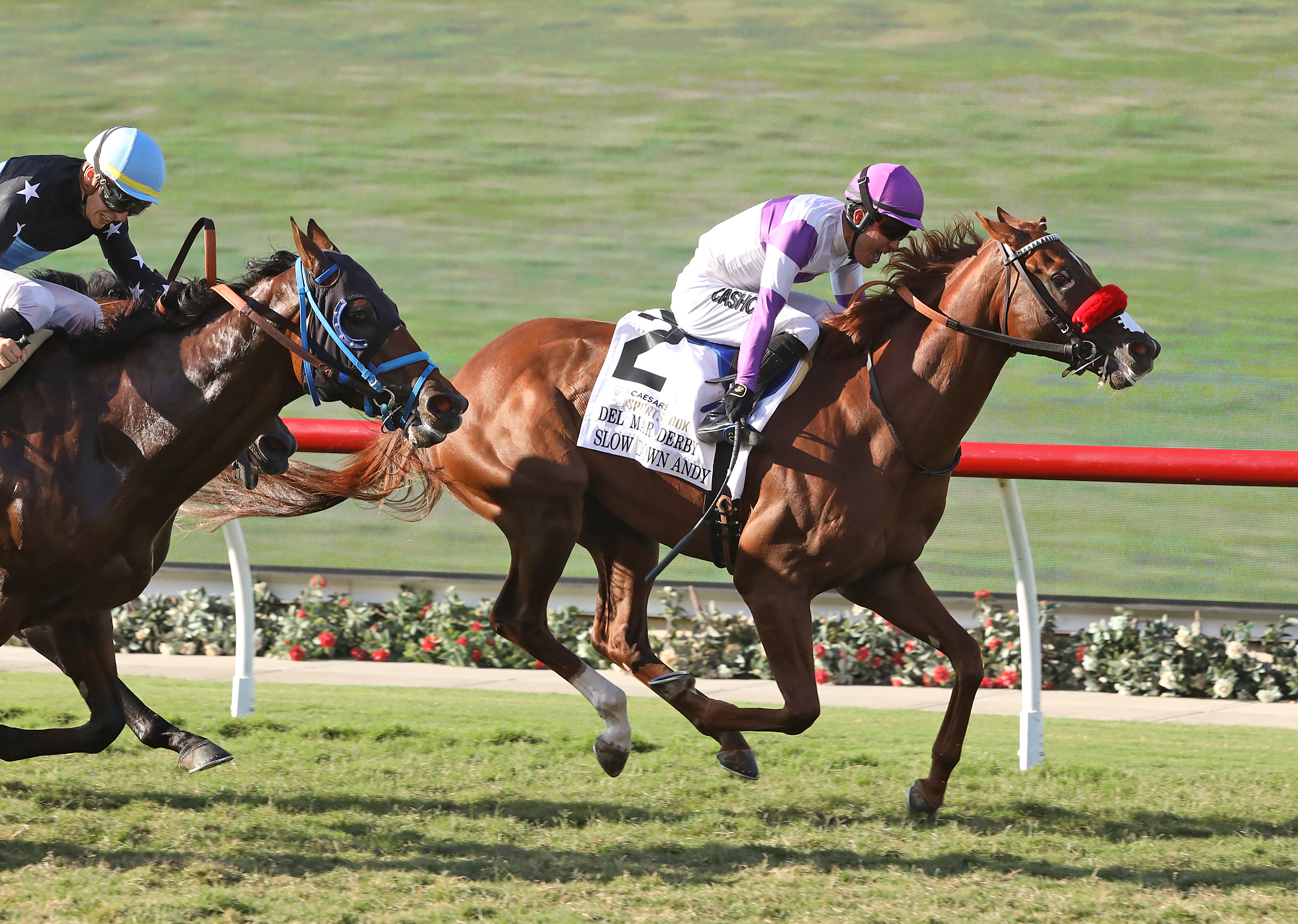 Slow Down Andy wins Del Mar Derby 9-3-2022