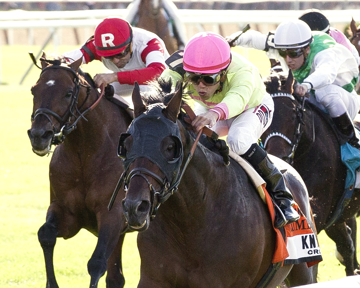 Slumber wins the Manhattan Stakes