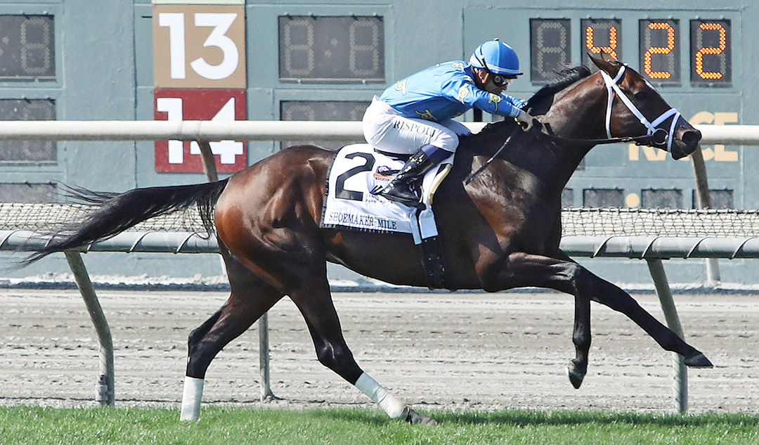 Smooth Like Strait wins the 2021 Shoemaker Mile at Santa Anita