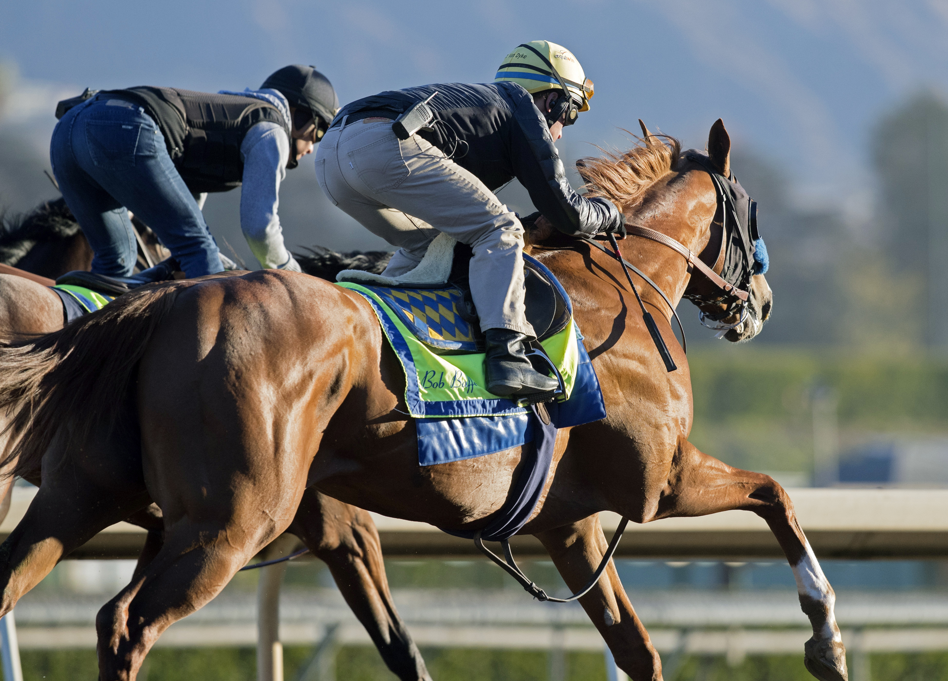 Solomini trains at Santa Anita on Dec. 28