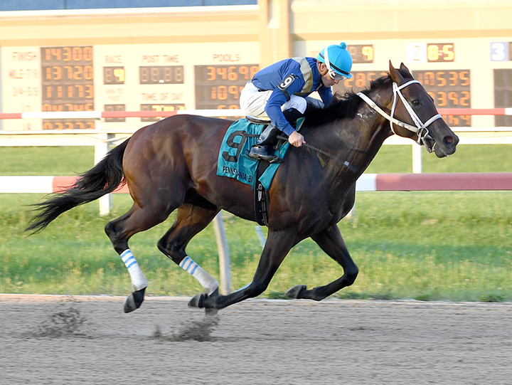 Someday Jones wins the 2018 Robellino Stakes at Penn National