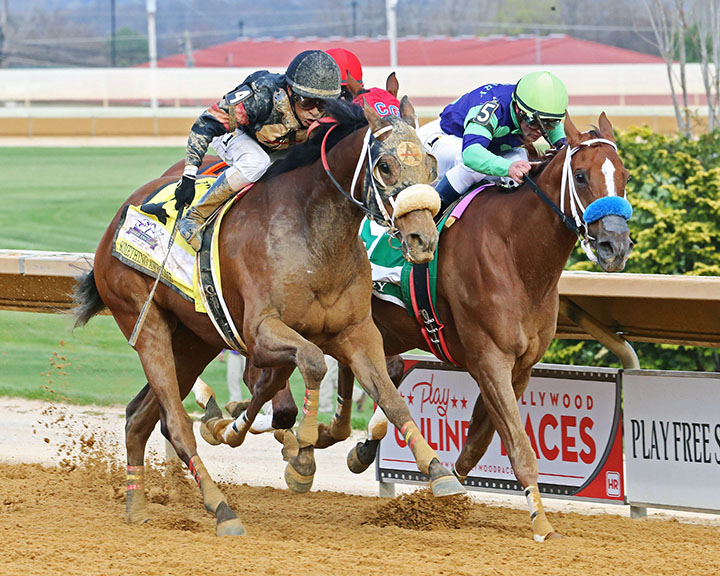 Something Awesome wins the 2018 Charles Town Classic