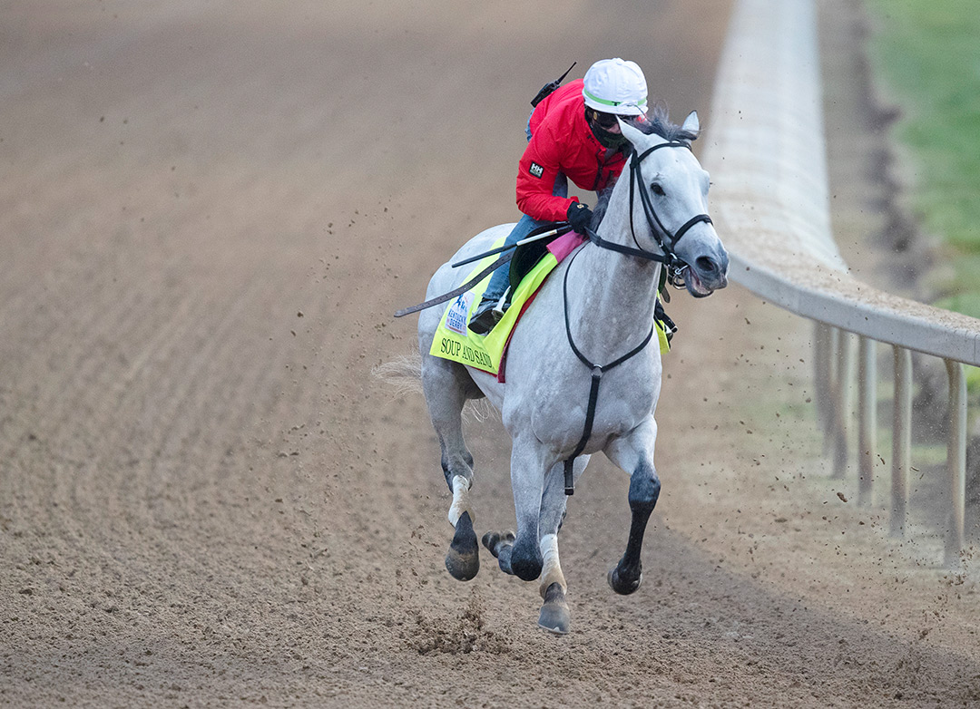 Soup and Sandwich trains at Churchill Downs in April 2021