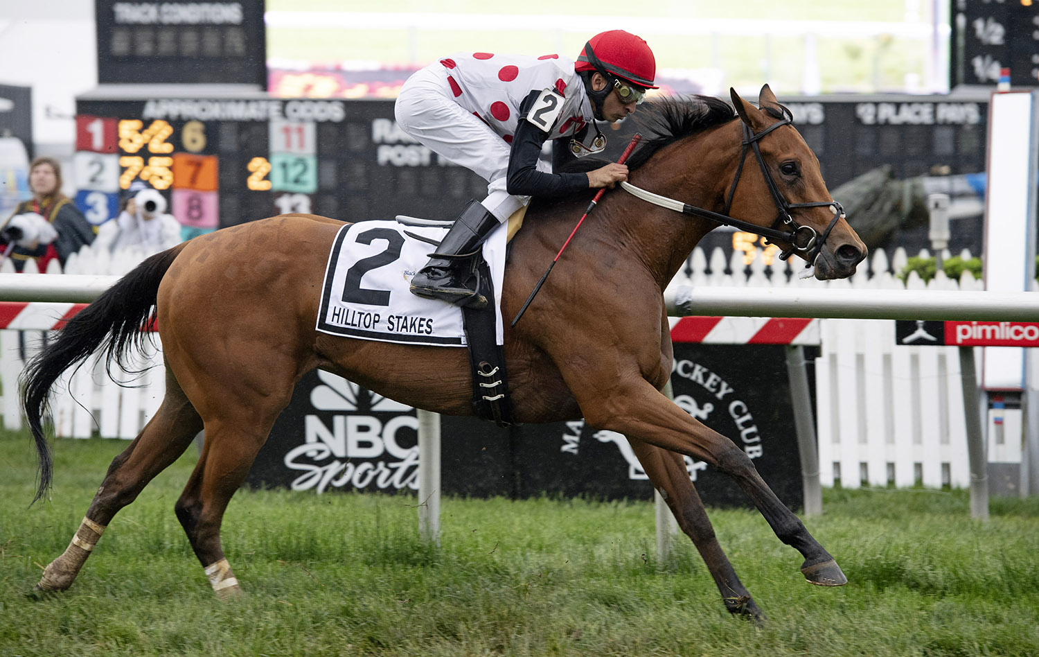 Souper Striking wins the Hilltop Stakes