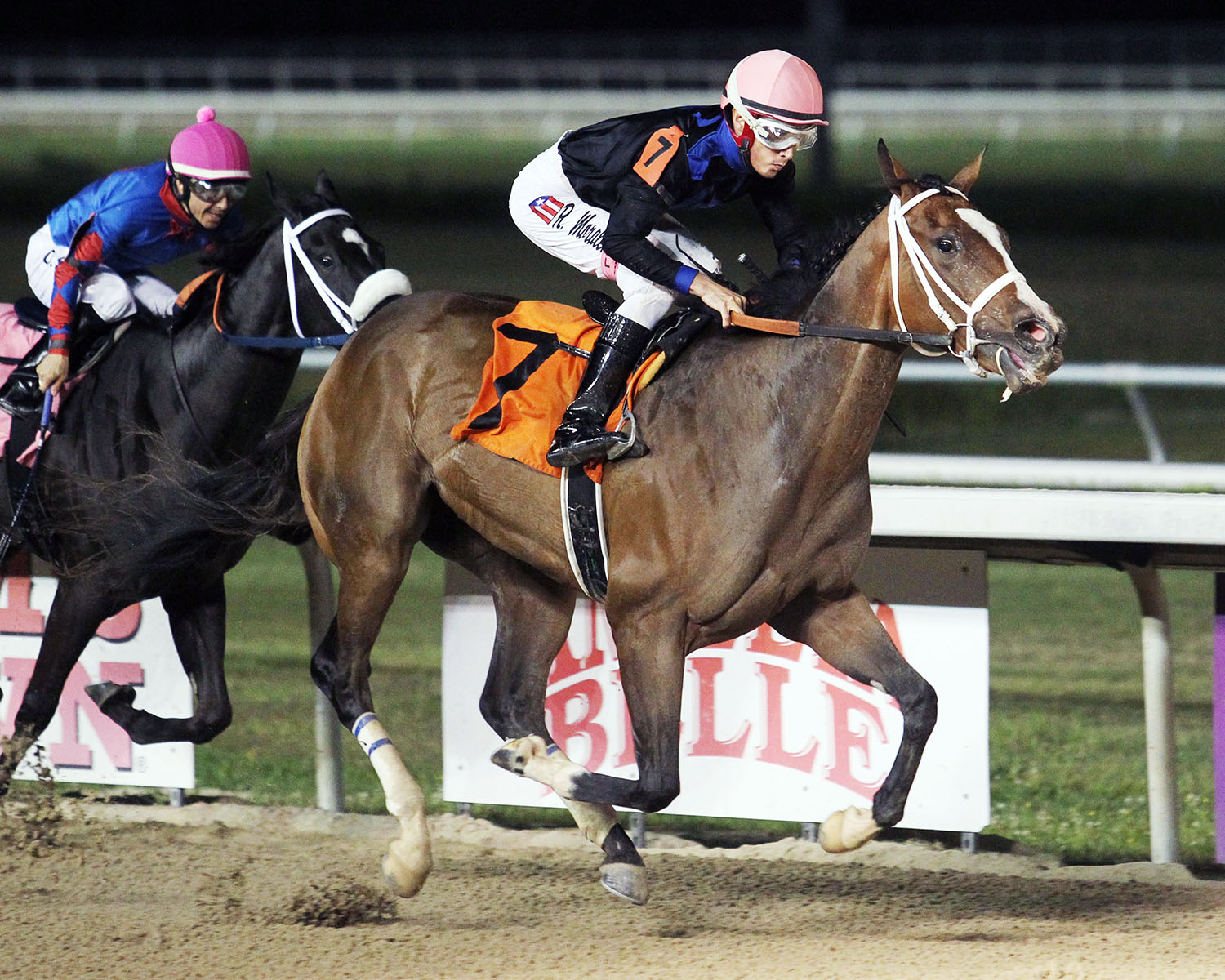 Special Blessing wins the Equine Sales Oaks