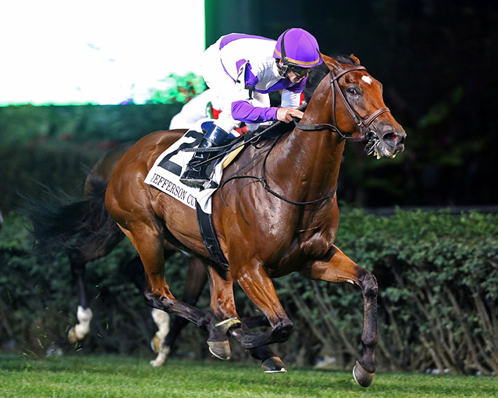 Spectacular Gem wins the 2019 Jefferson Cup at Churchill Downs