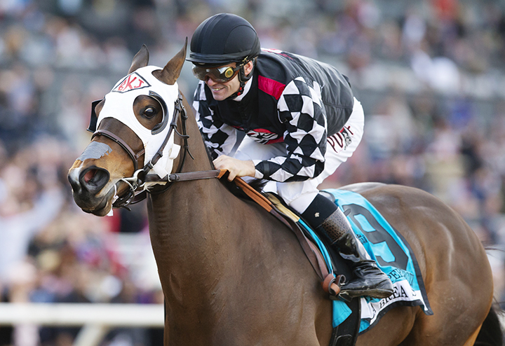 Spiced Perfection wins the 2018 La Brea Stakes