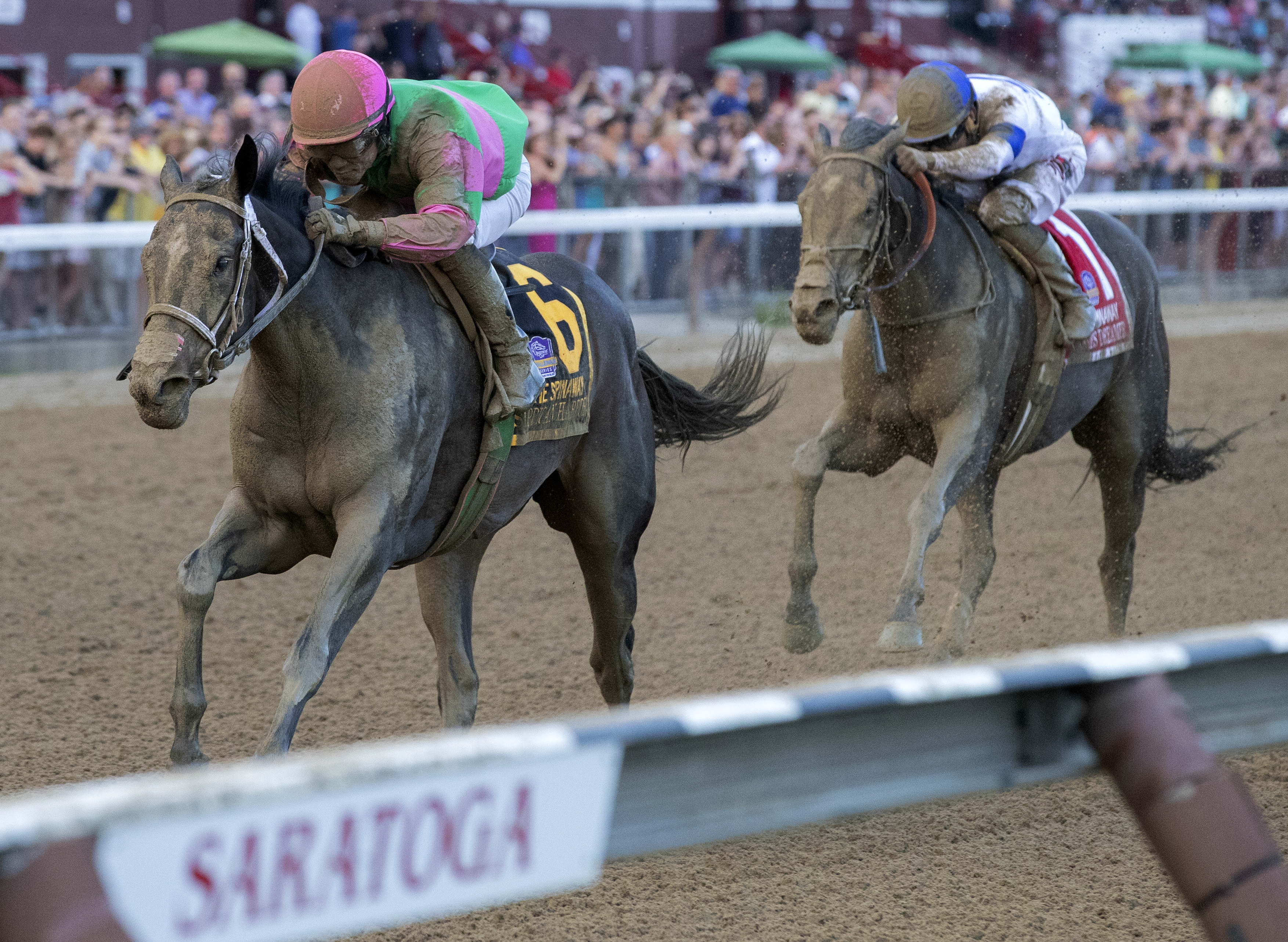 Sippican Harbor wins the 2018 Spinaway Stakes