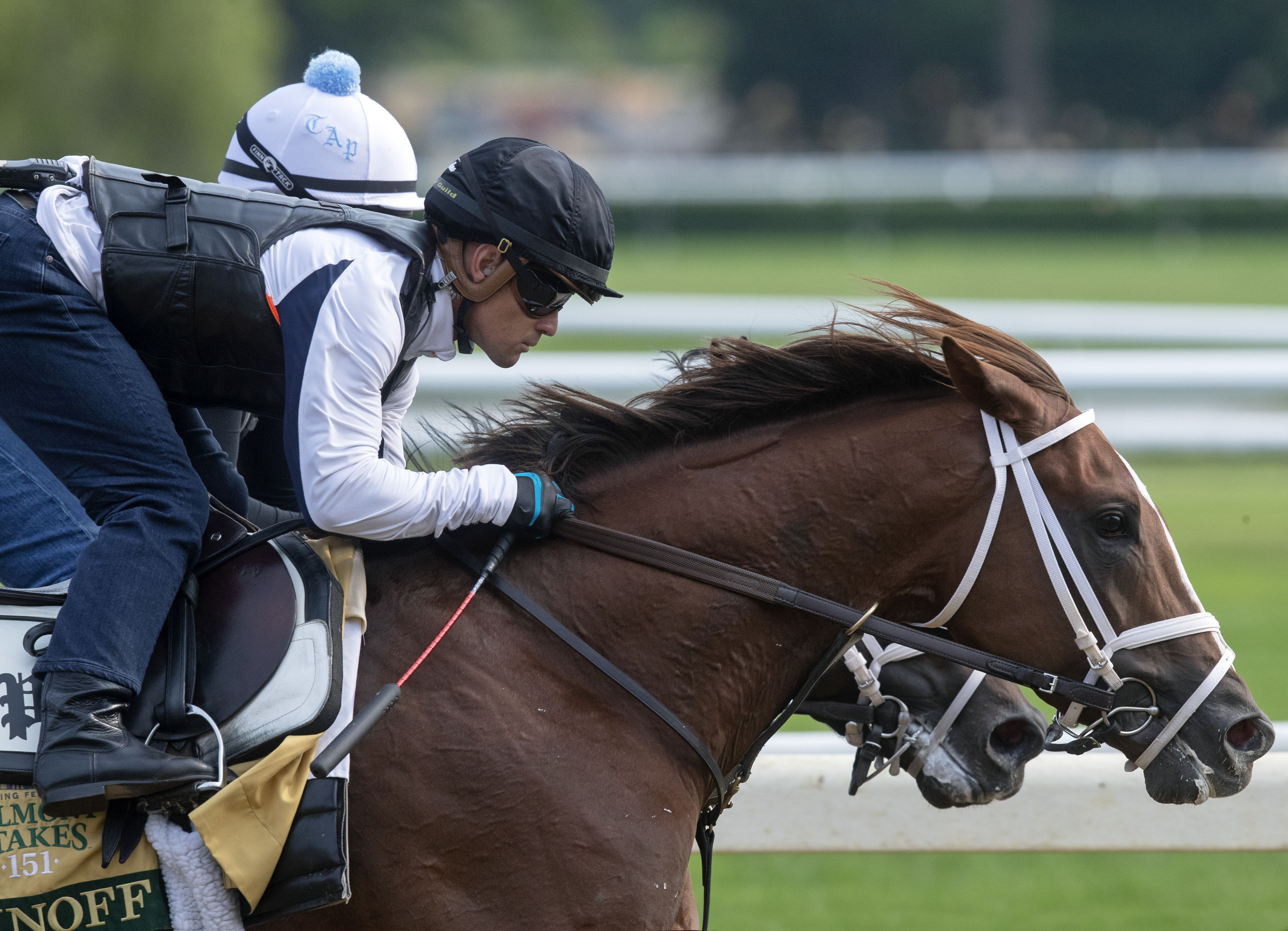Spinoff works at Belmont Park on 6.1.19