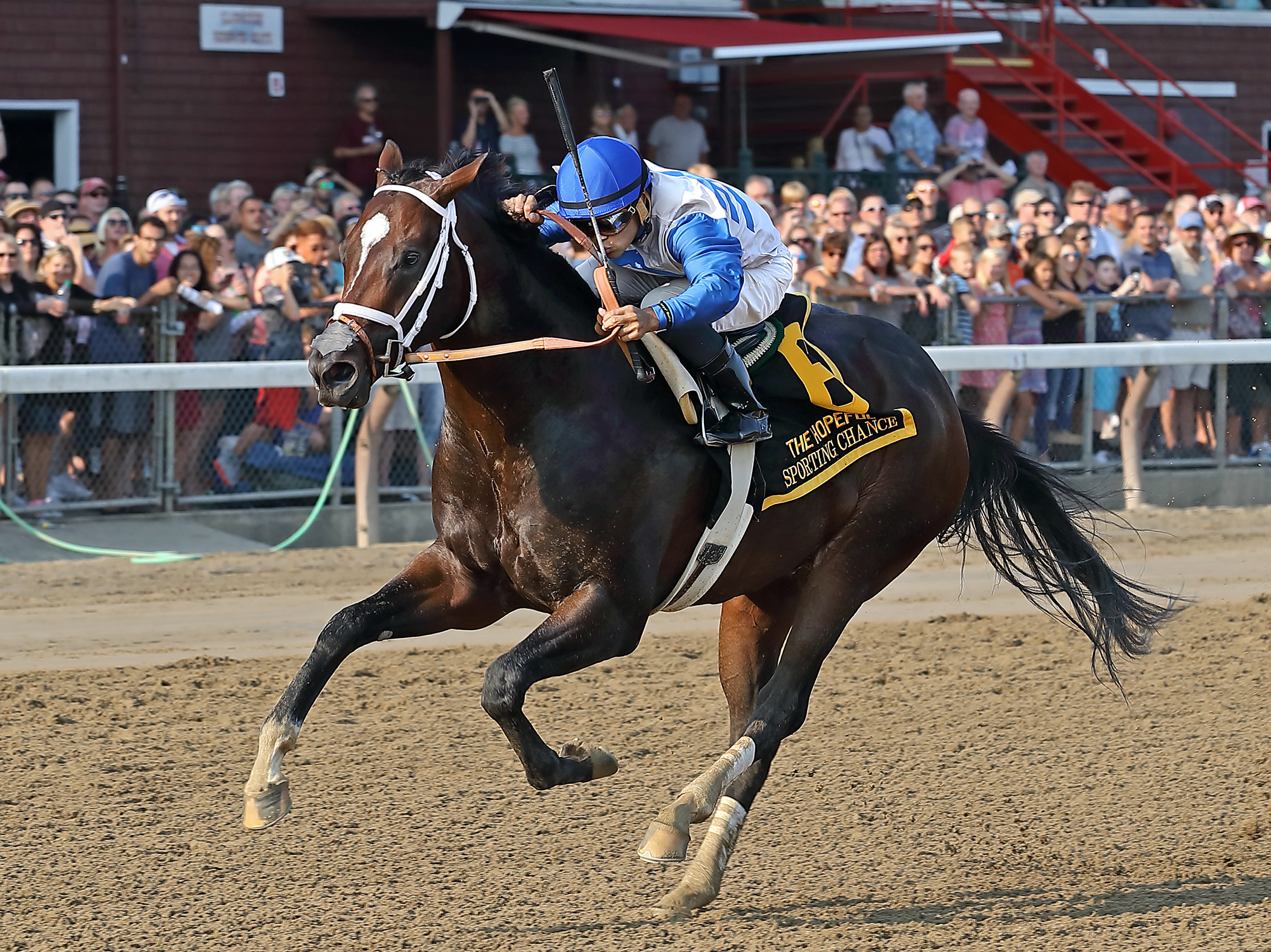 Sporting Chance wins the 2017 Hopeful